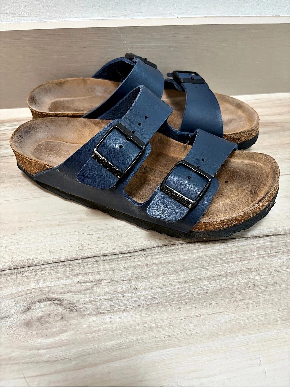 Birkenstock Arizona Sandals Soft Foot Bed Navy size 36
